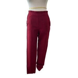 GUC Emma & Olivia Women's Red/Burgundy Straight Leg Pull On Pants. Size 10